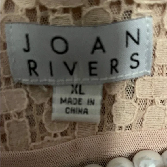 Joan Rivers Blush Textured Top with Ruffle Cuffs - Picture 9 of 11